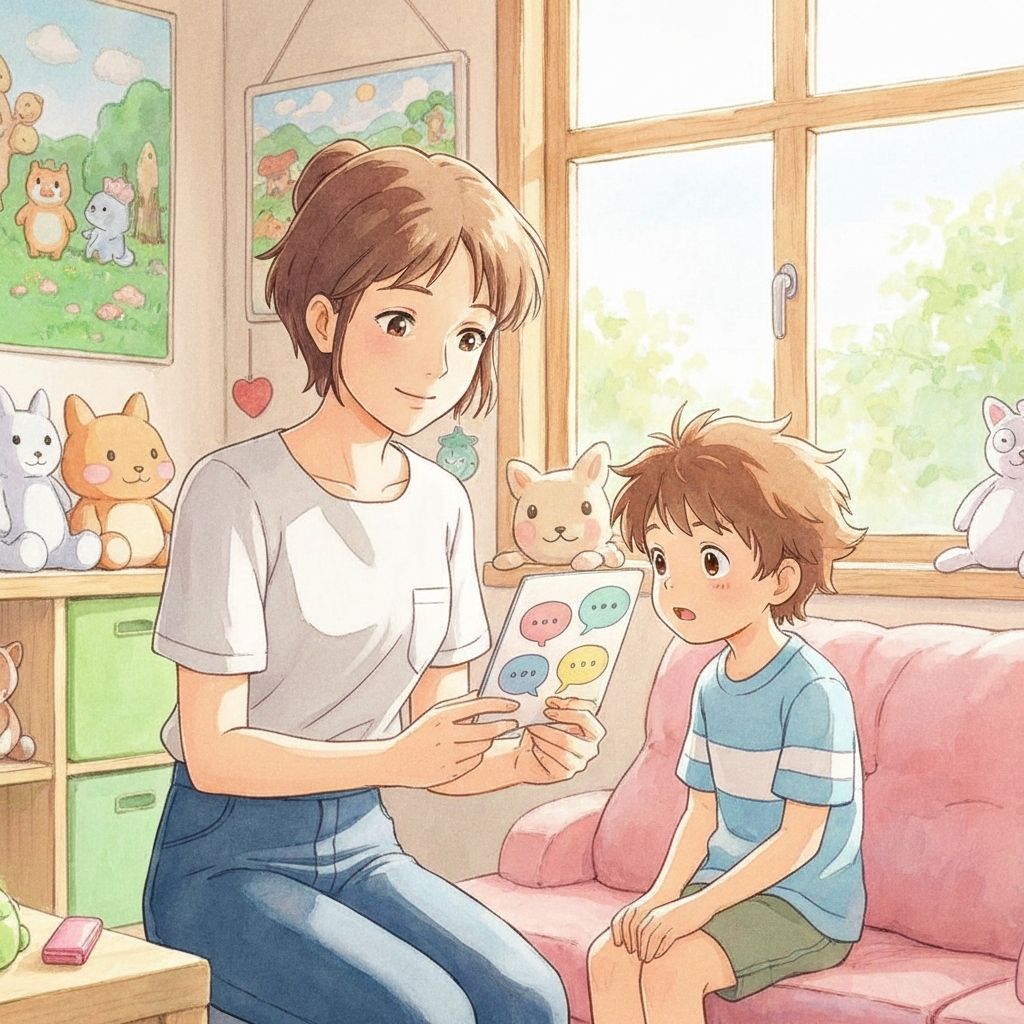 Speech therapy illustration